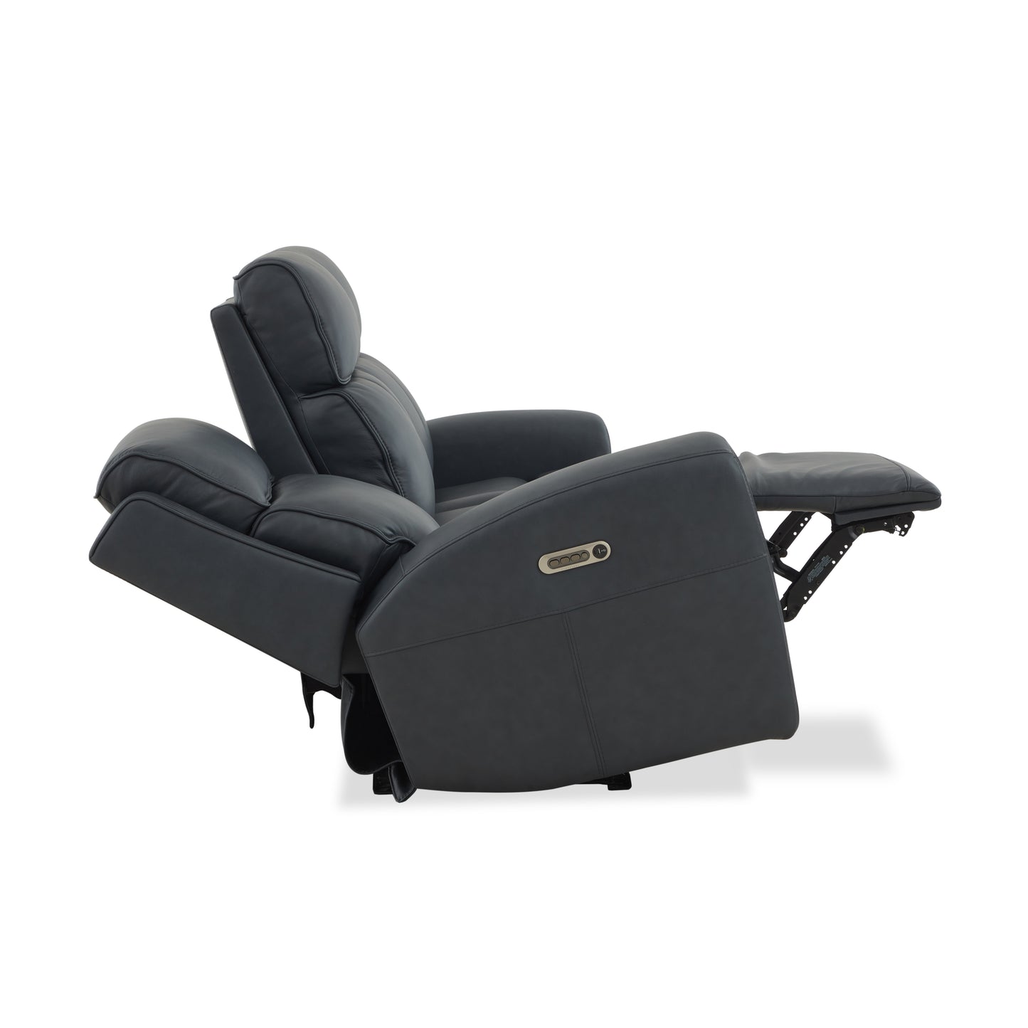 Flexsteel Warren Power Reclining Sofa with Console, Power Headrest & Lumbar