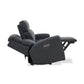 Flexsteel Warren Leather Power Reclining Sofa with Console, Power Headrest & Lumbar