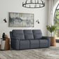 Flexsteel Sawyer Power Reclining Sofa with Power Headrests & Lumbar