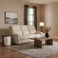 Flexsteel Porter Power Reclining Sofa with Console, Power Headrests & Lumbar