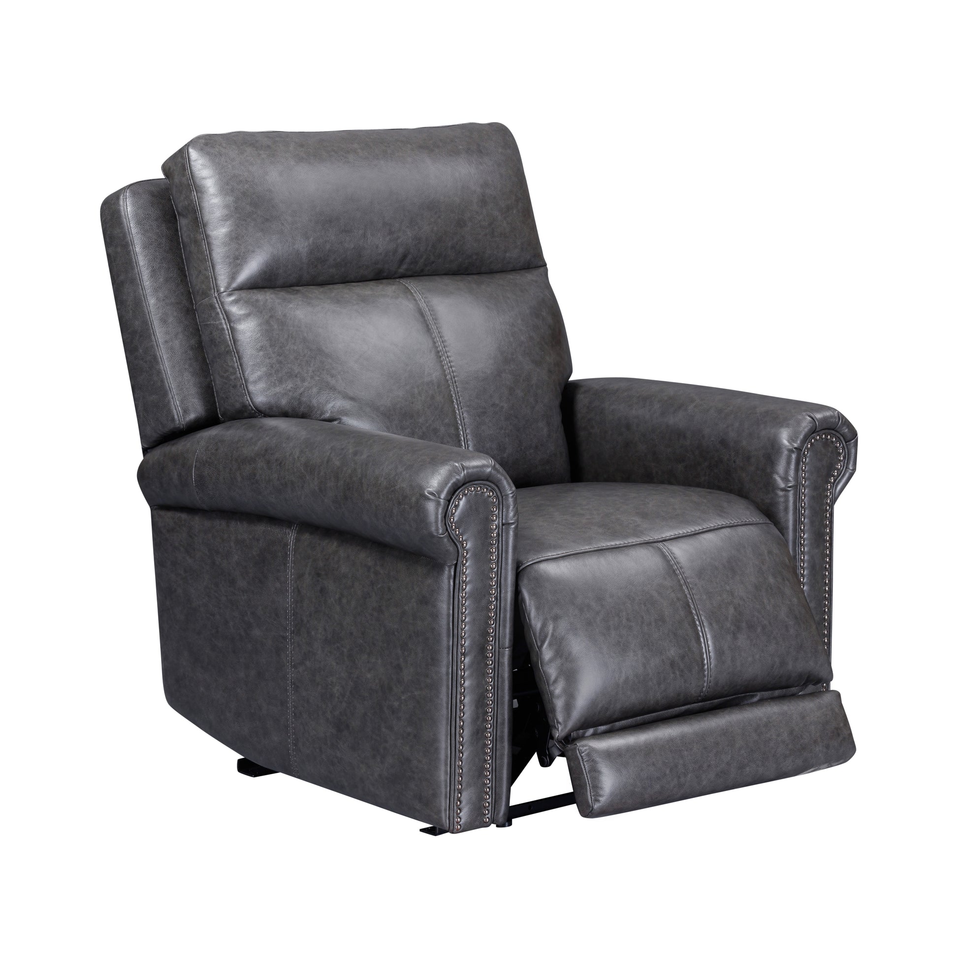 Flexsteel Alexander Leather Power Recliner with Power Headrest & Lumbar