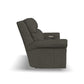 Flexsteel Bernard Power Reclining Sofa with Console, Power Headrests & Lumbar