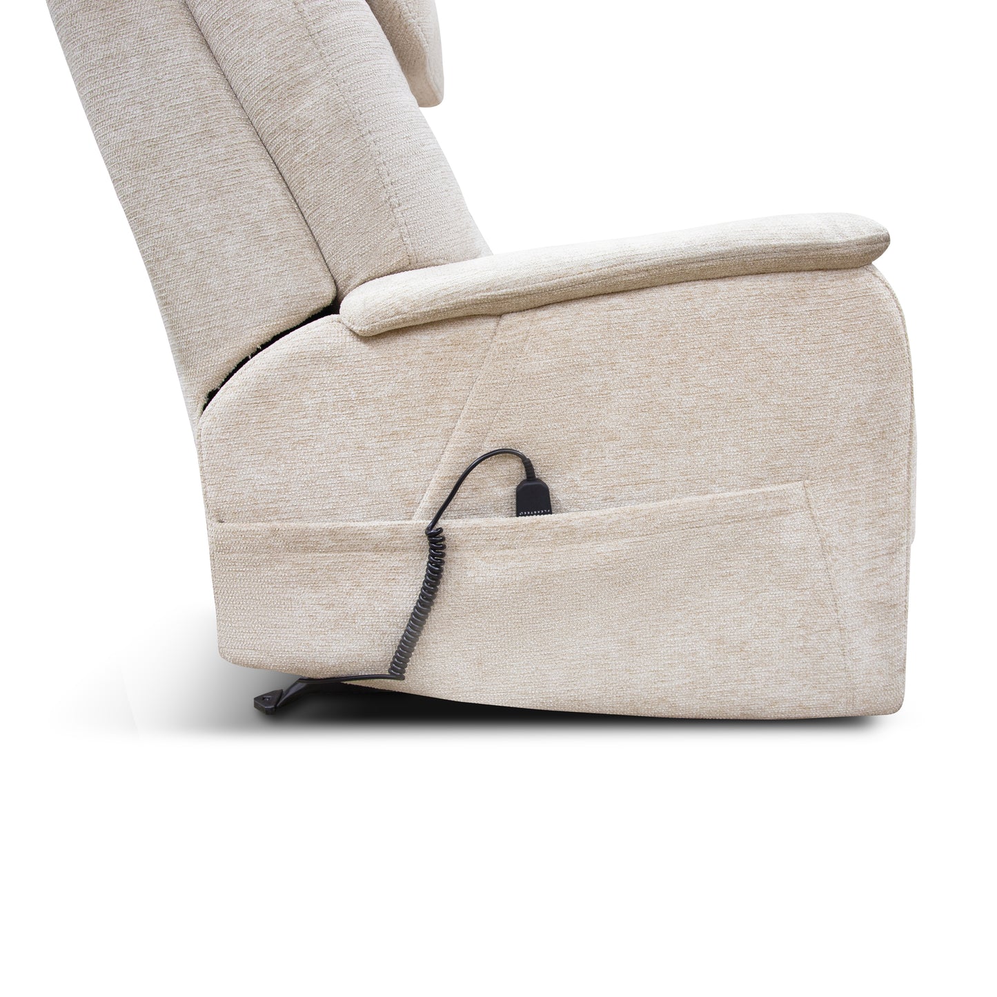 Flexsteel Zecliner Model 3+ Petite Power Sleep Chair with Power Headrest, Lumbar, Heat & Massage