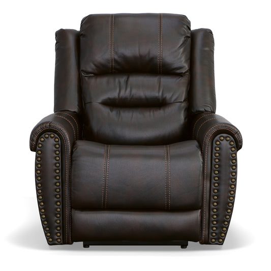 Oscar Leather Power Recliner with Power Headrest