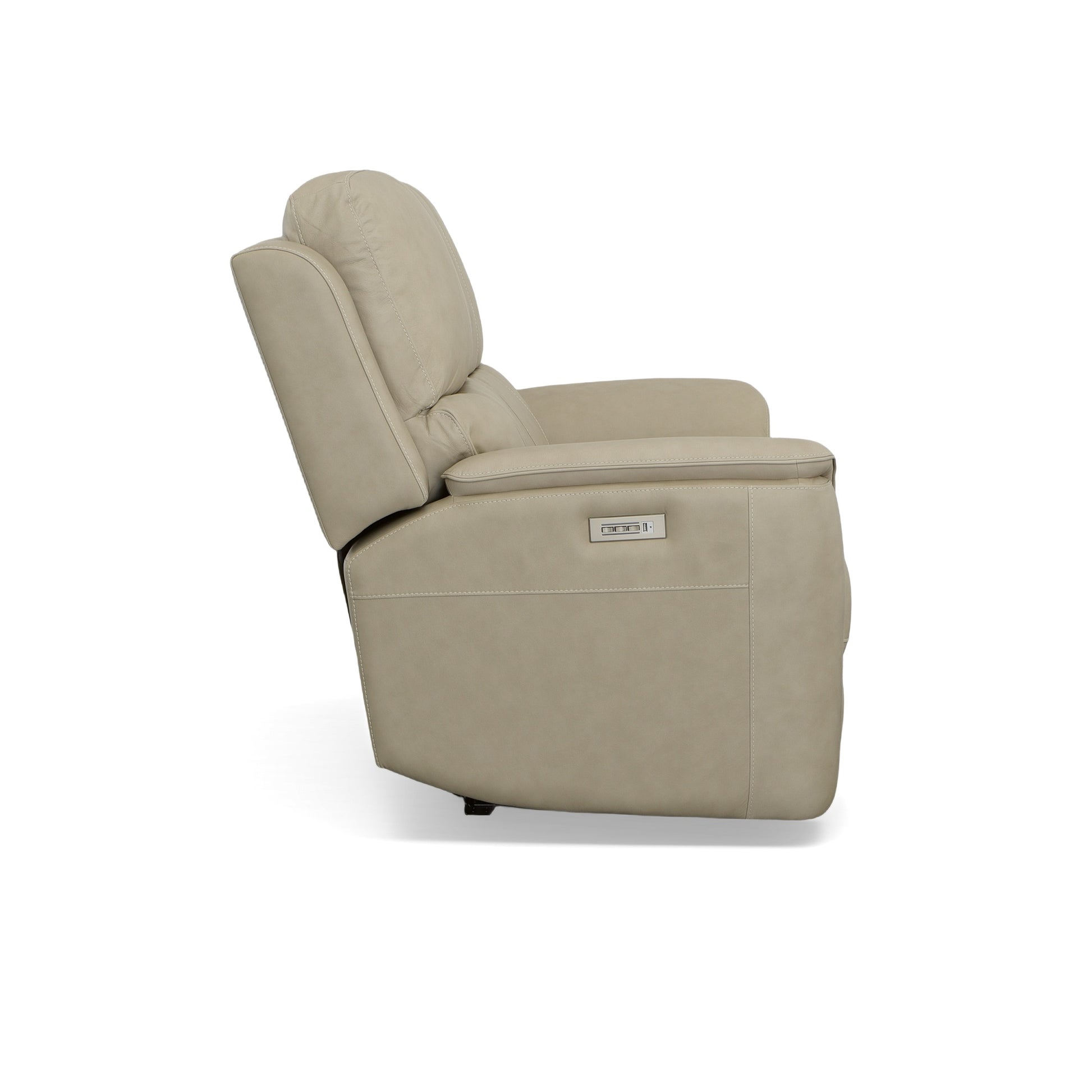 Flexsteel Henry Power Reclining Loveseat with Power Headrests & Lumbar