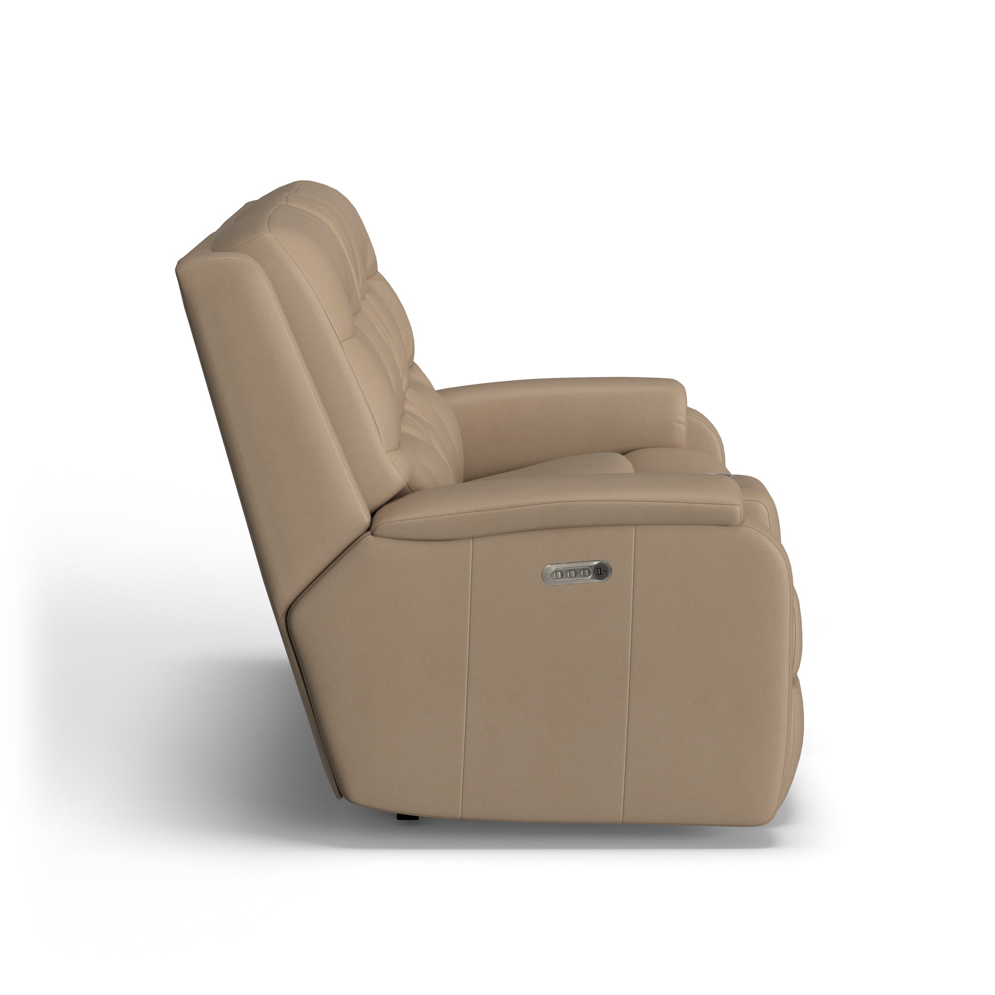 Flexsteel Arlo Power Reclining Loveseat with Console & Power Headrests & Lumbar