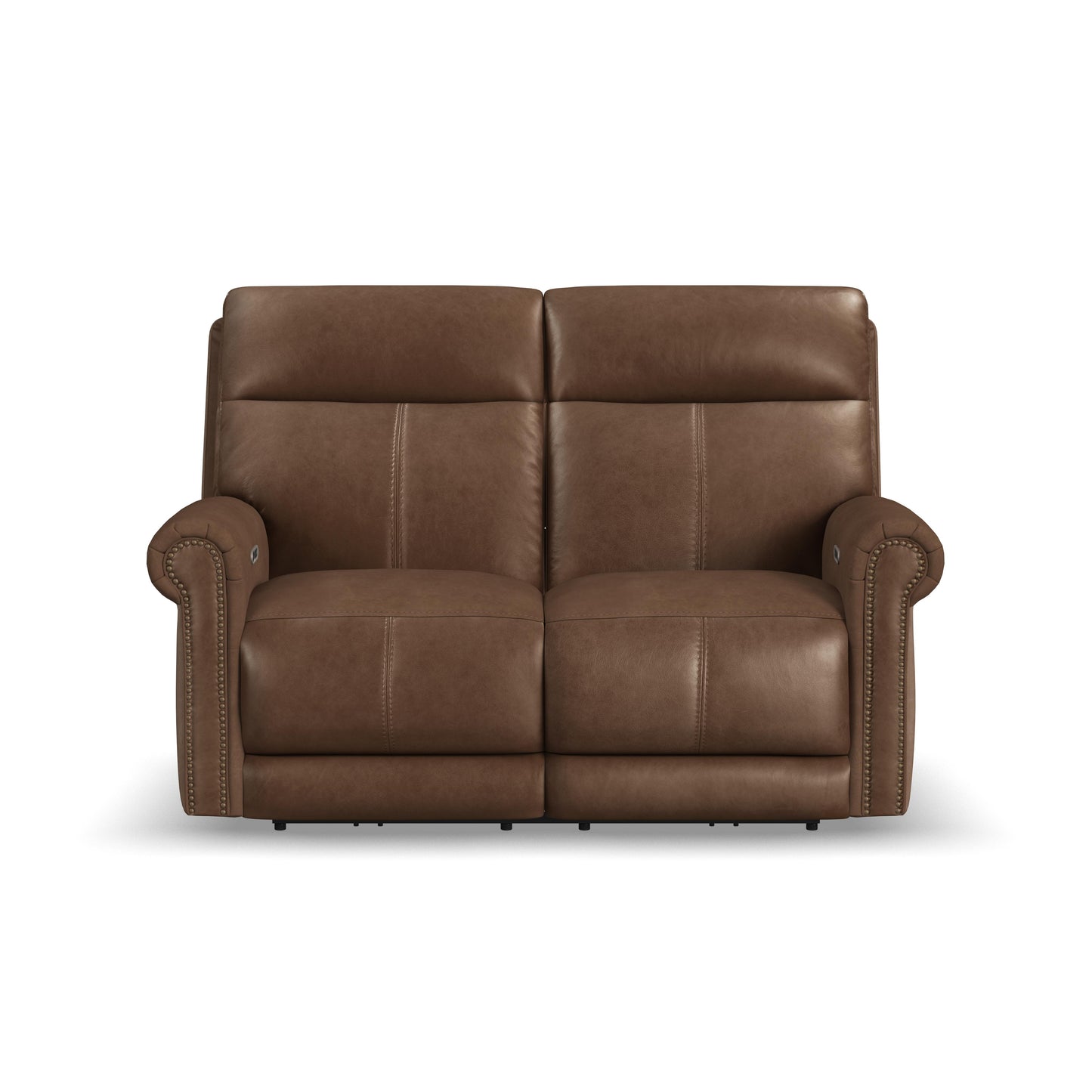 Flexsteel Alexander Power Reclining Loveseat with Power Headrest & Lumbar