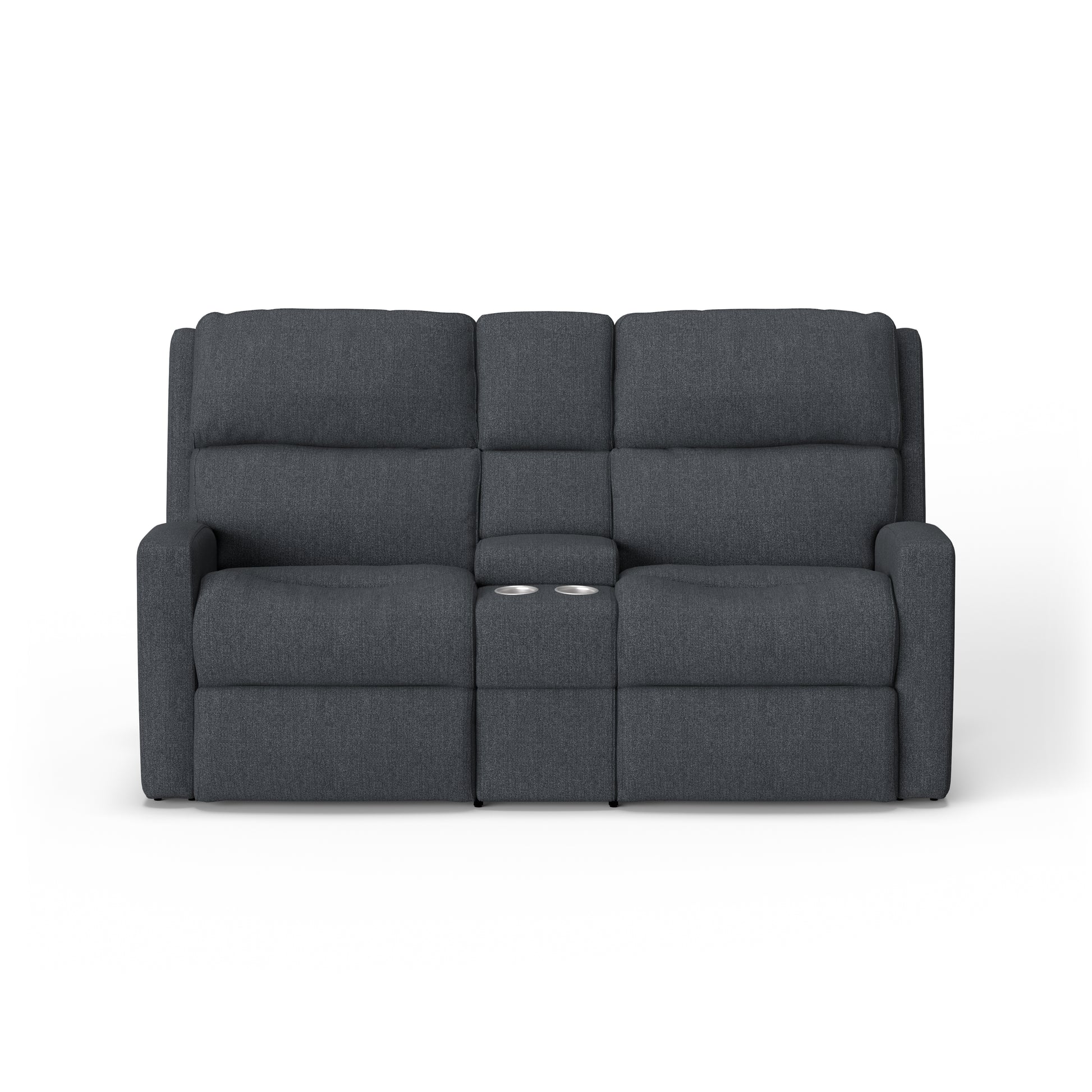 Flexsteel Catalina Power Reclining Loveseat with Console & Power Headrests
