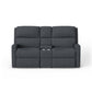 Flexsteel Catalina Power Reclining Loveseat with Console & Power Headrests