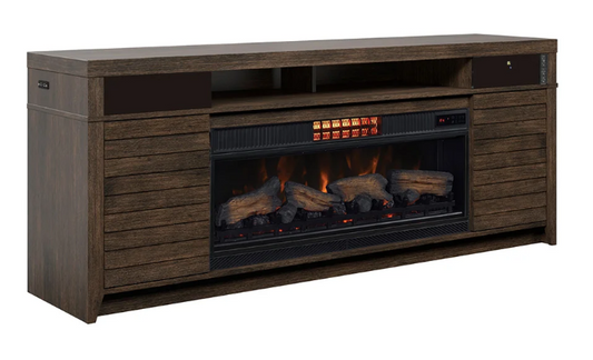 McCalloway 75" Media Mantel w/ 42" Electric Fireplace