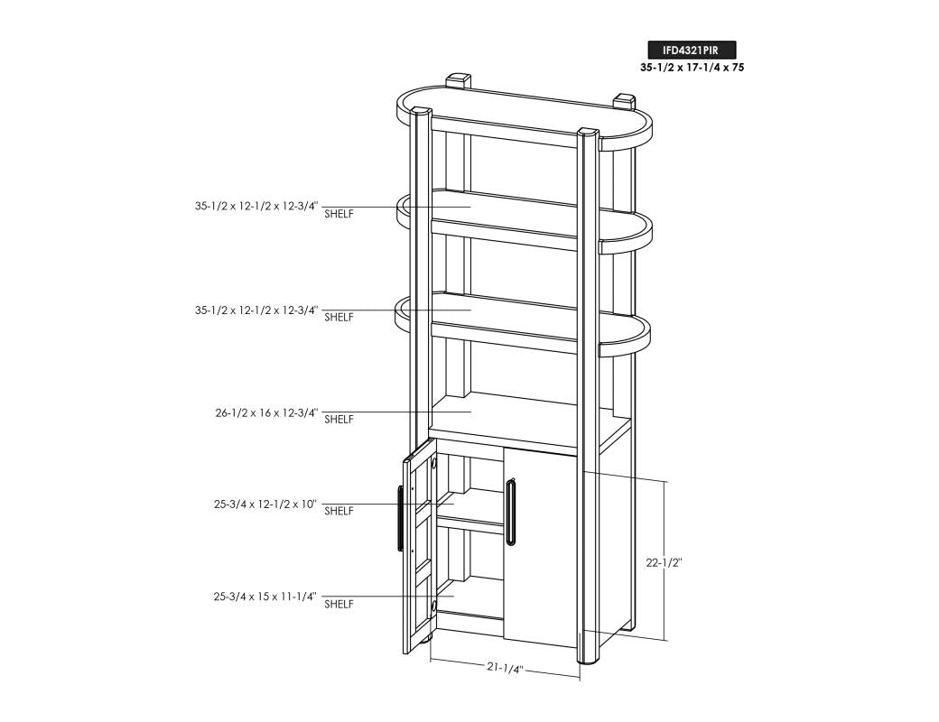Balam Wall Unit with Fireplace