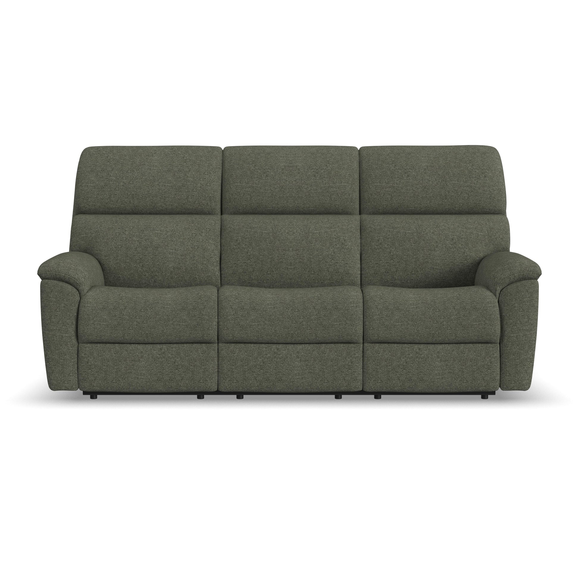 Flexsteel Porter Power Reclining Sofa with Console, Power Headrest, & Lumbar