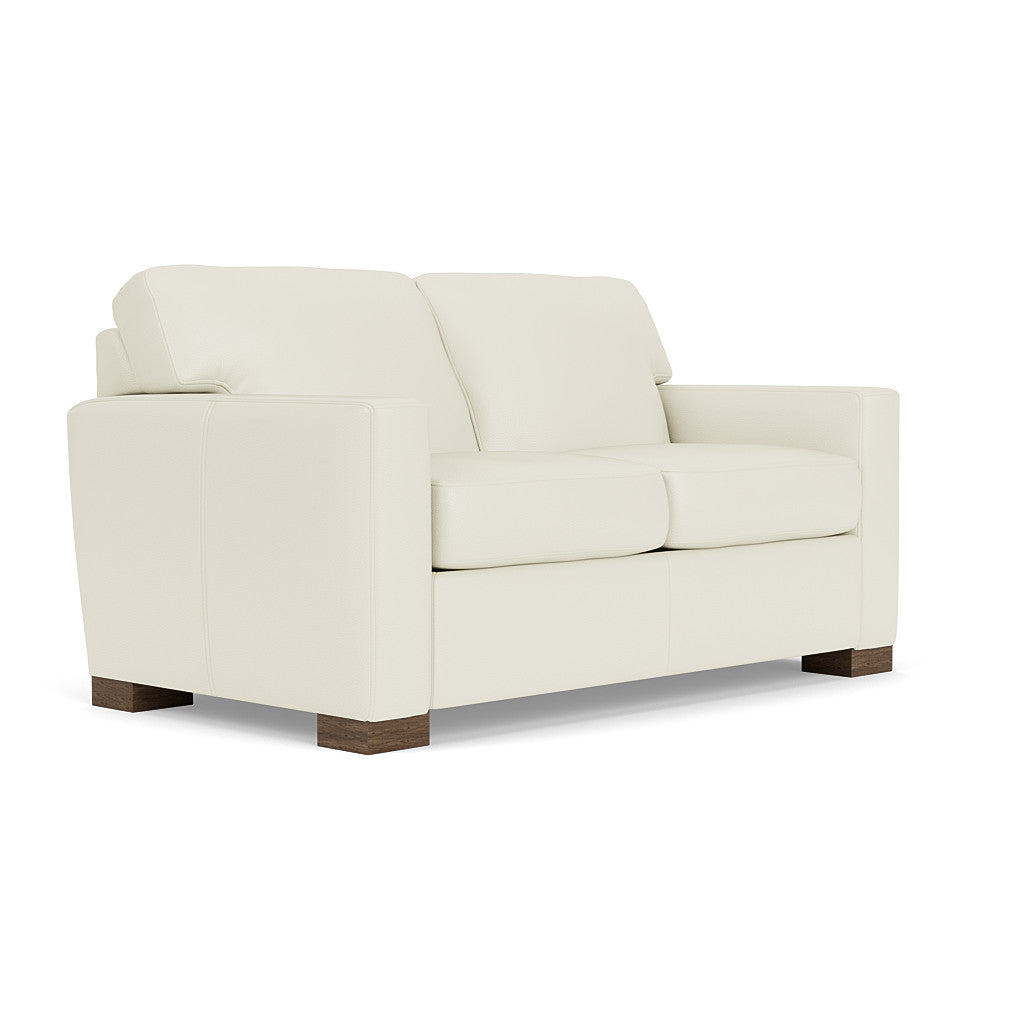 Bryant Leather Loveseat - White