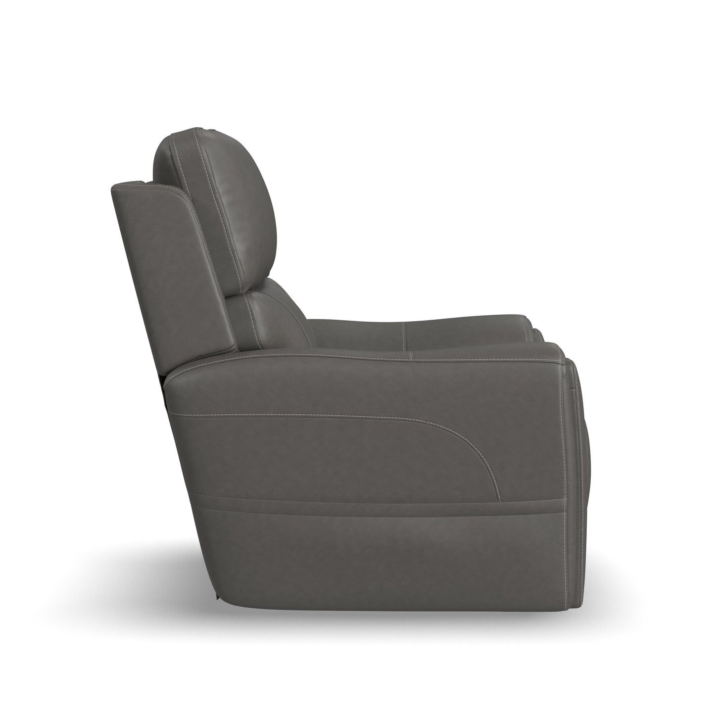 Flexsteel Carter Power Lift Recliner with Power Headrest, Lumbar, Heat & Massage