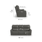 Flexsteel Carter Power Reclining Sofa with Console & Power Headrests & Lumbar