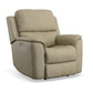 Flexsteel Henry Leather Power Recliner with Power Headrest & Lumbar