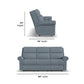 Flexsteel Bernard Power Reclining Sofa with Console, Power Headrest, & Lumbar