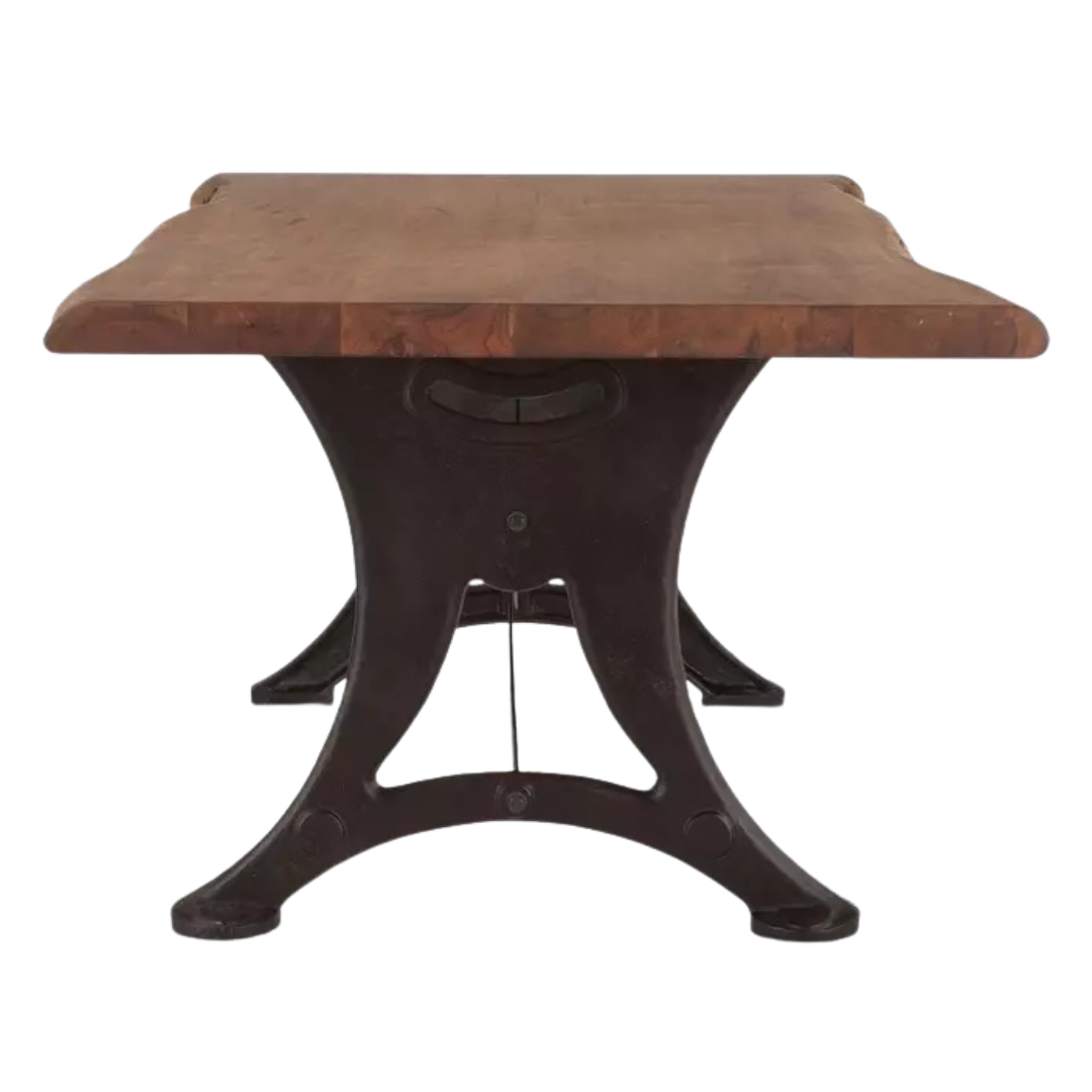 Organic Forge 72" Gathering Table Raw Walnut