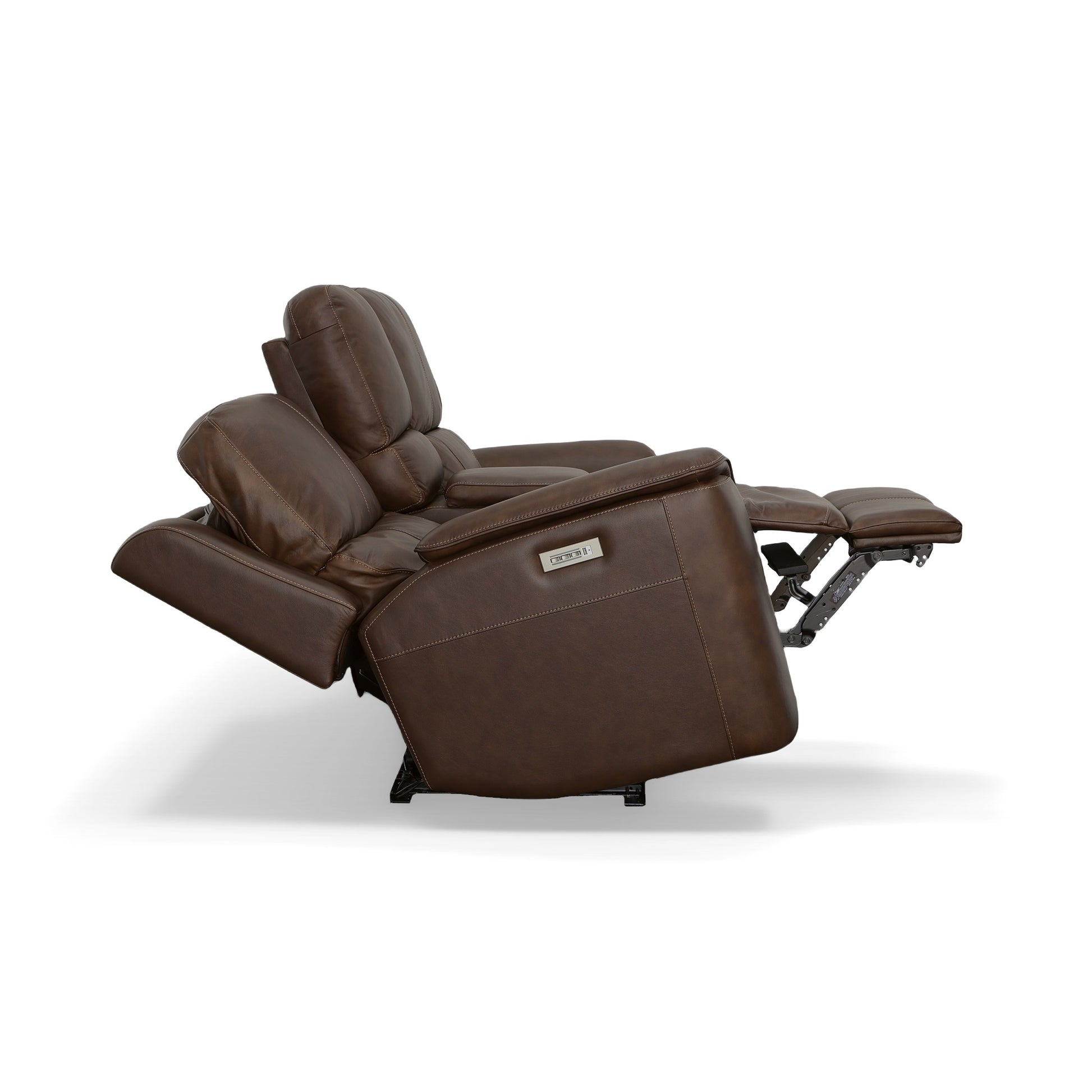 Flexsteel Henry Power Reclining Loveseat with Console & Power Headrests & Lumbar