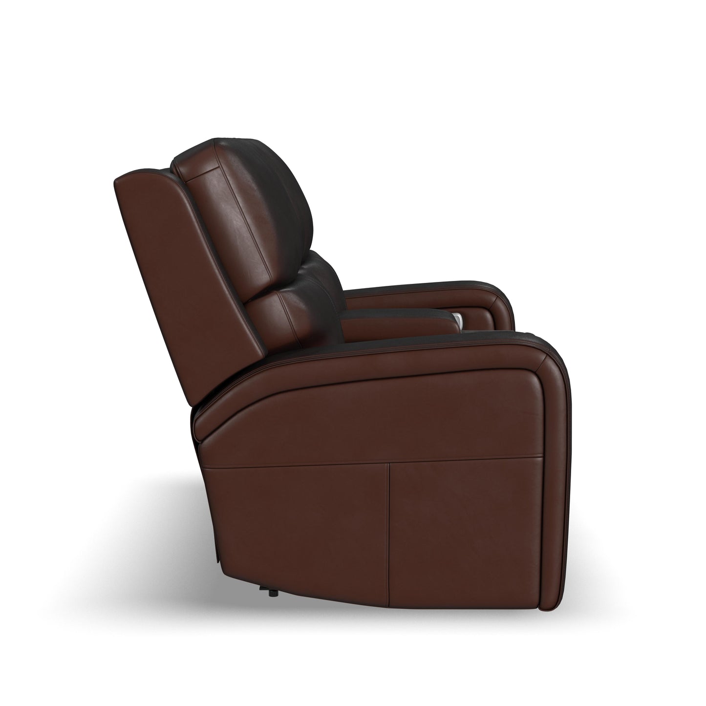 Flexsteel Oasis Power Reclining Loveseat with Console, Power Headrests, Lumbar, Heat & Massage