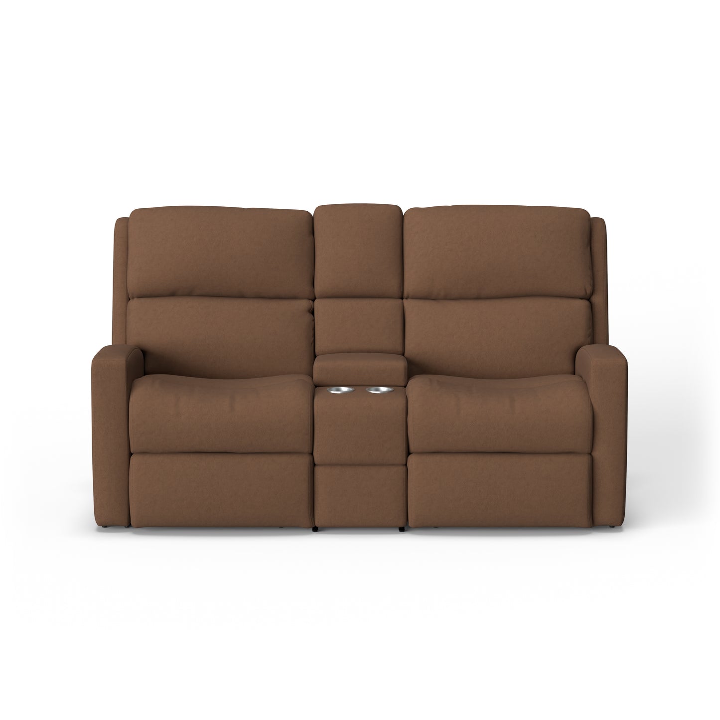 Flexsteel Catalina Power Reclining Loveseat with Console & Power Headrests