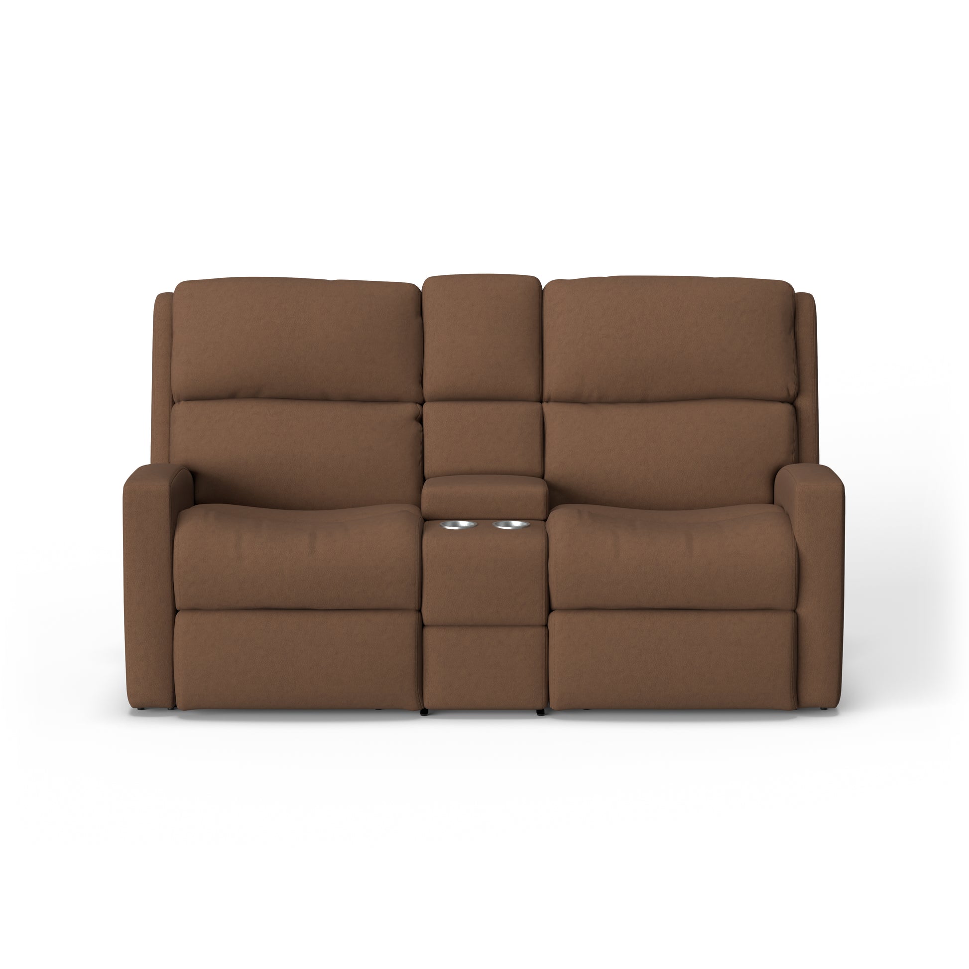 Flexsteel Catalina Power Reclining Loveseat with Console & Power Headrests
