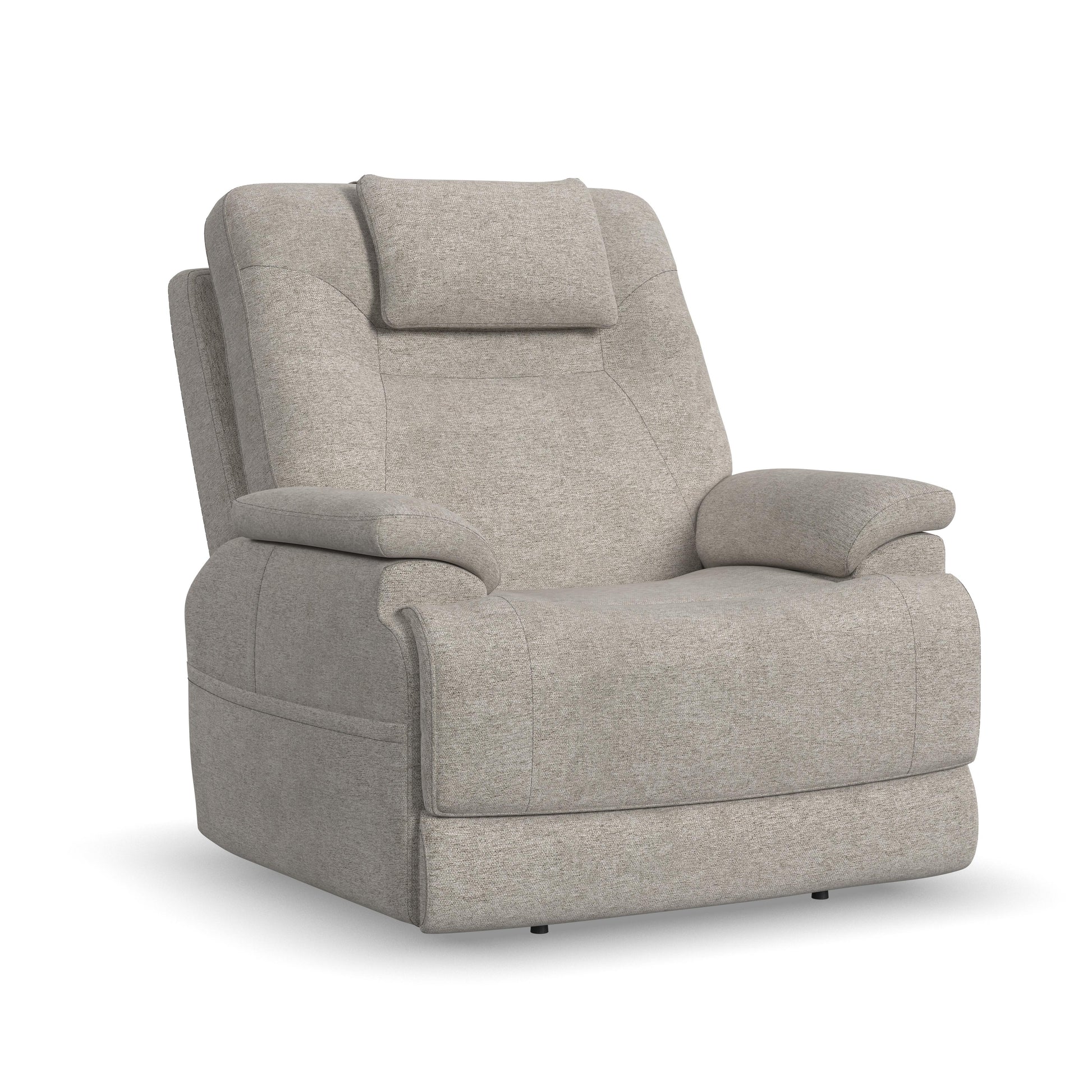 Flexsteel Zecliner Model 2+ Power Lift Sleep Recliner with Power Headrest, Lumbar, Heat & Massage