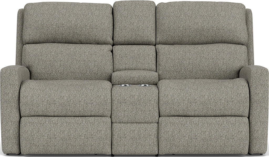 Flexsteel Catalina Reclining Loveseat with Console