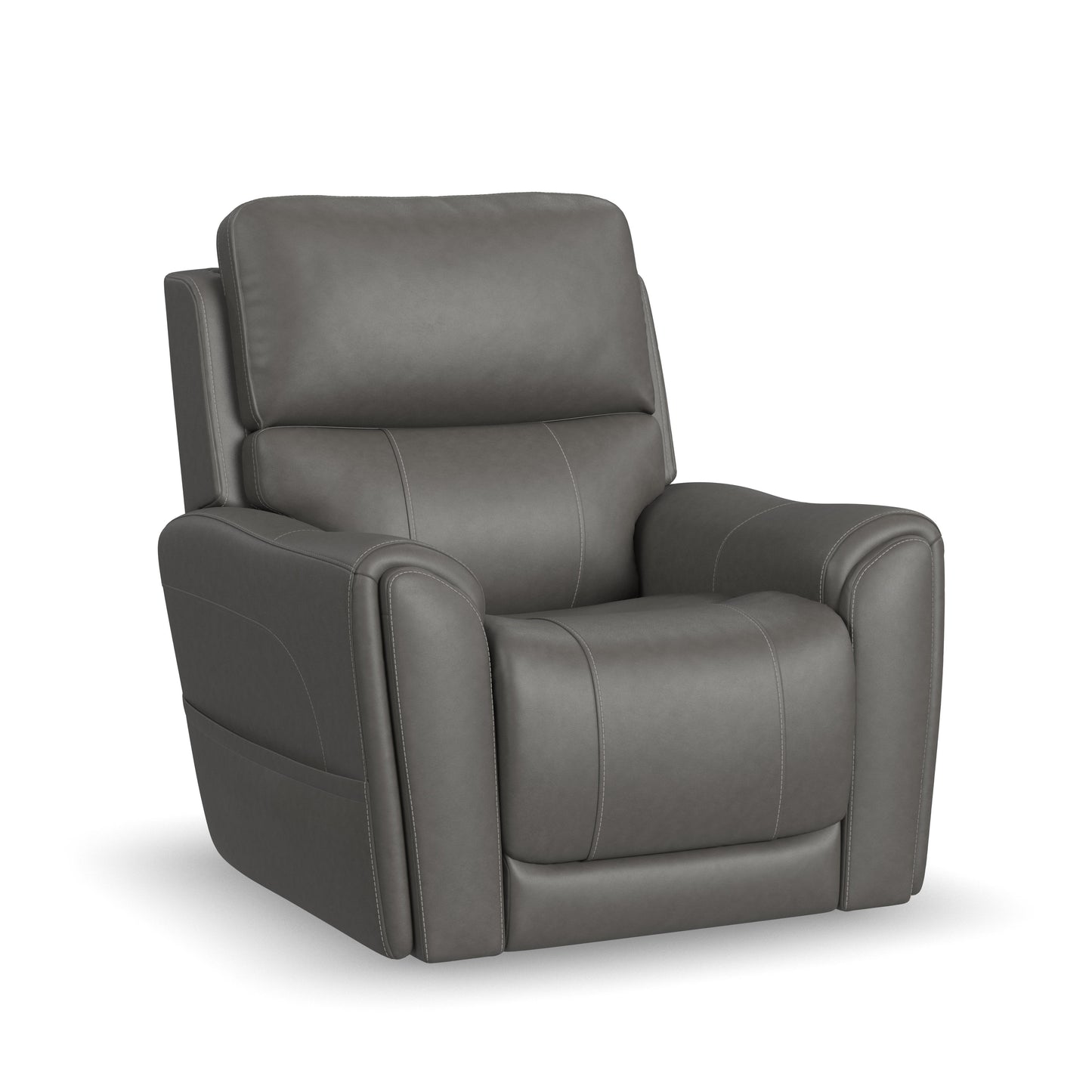 Flexsteel Carter Power Lift Recliner with Power Headrest, Lumbar, Heat & Massage