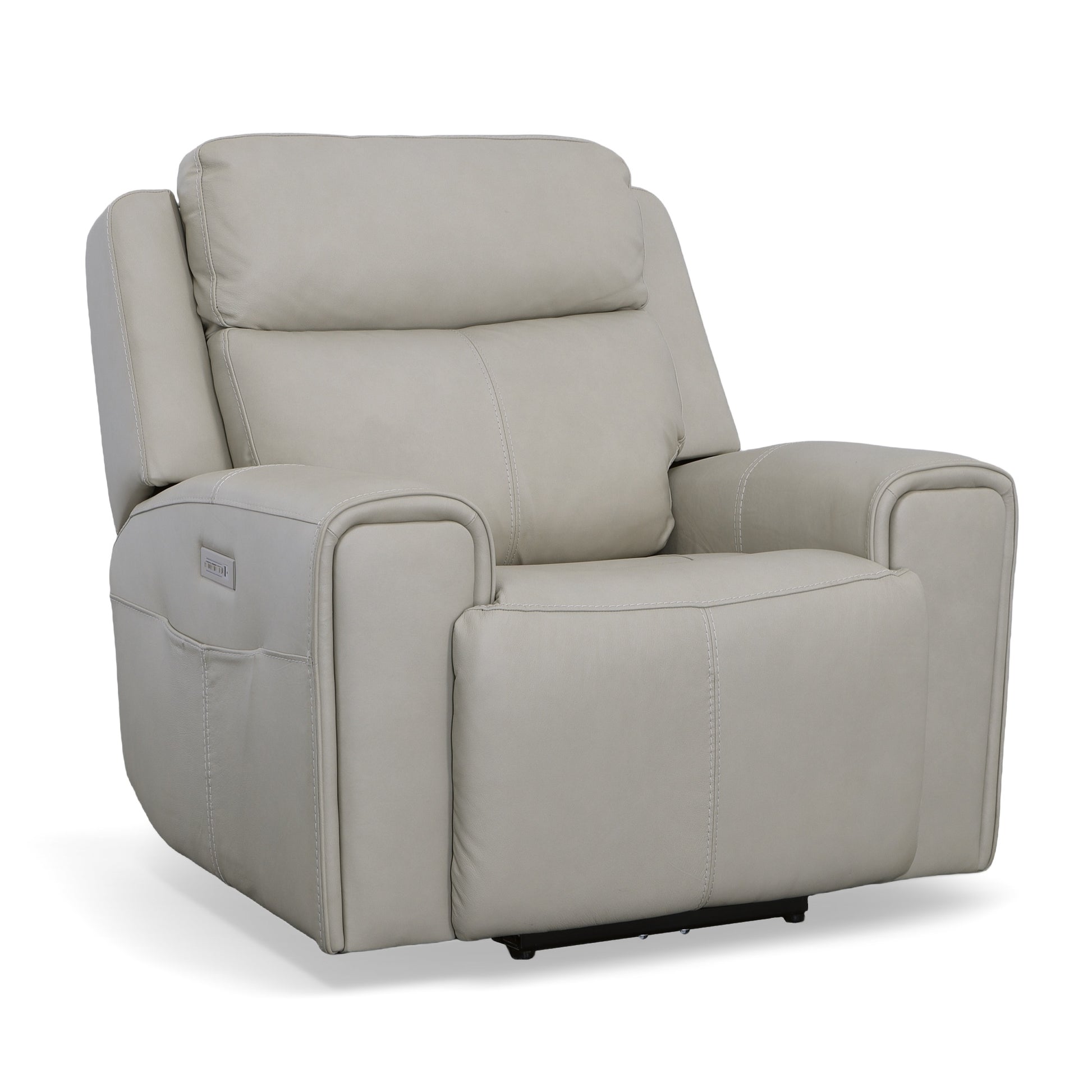 Flexsteel Barnett Power Recliner with Power Headrest & Lumbar