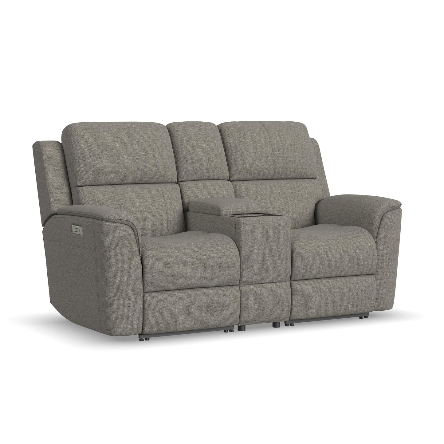 Flexsteel Henry Power Reclining Loveseat with Console & Power Headrests & Lumbar