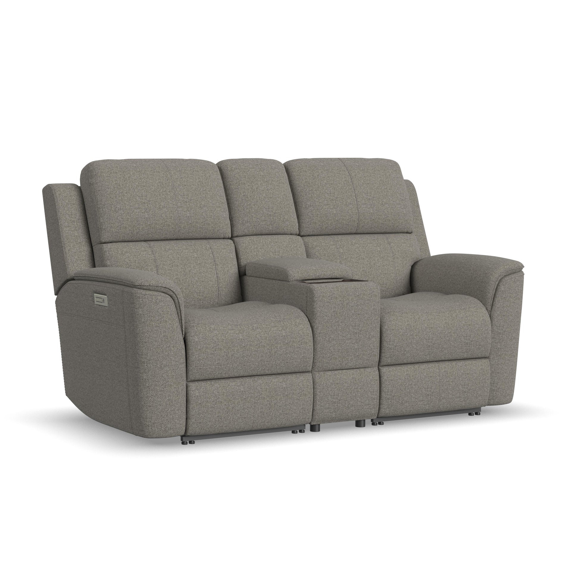 Flexsteel Henry Power Reclining Loveseat with Console & Power Headrests & Lumbar