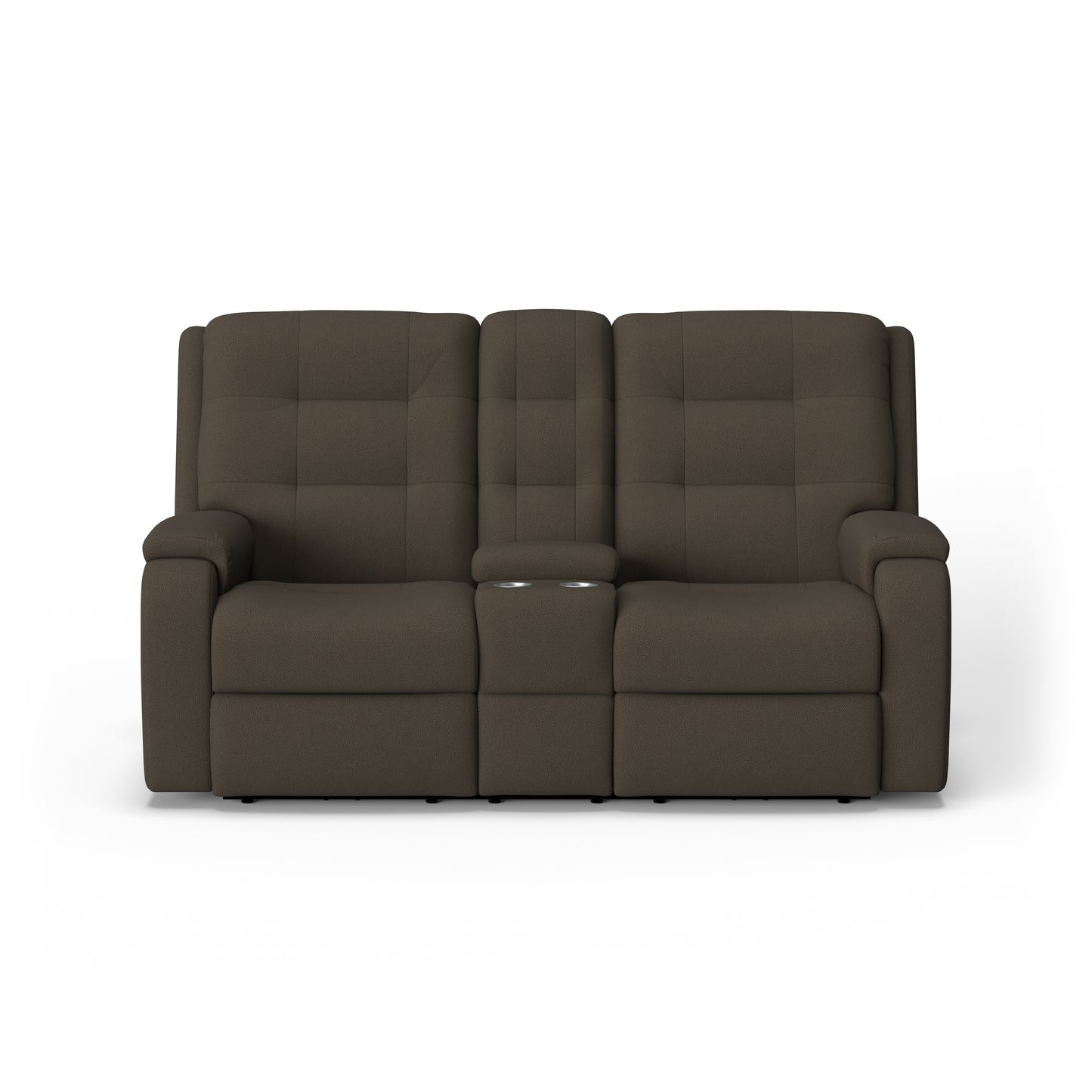 Flexsteel Arlo Power Reclining Loveseat with Console & Power Headrests