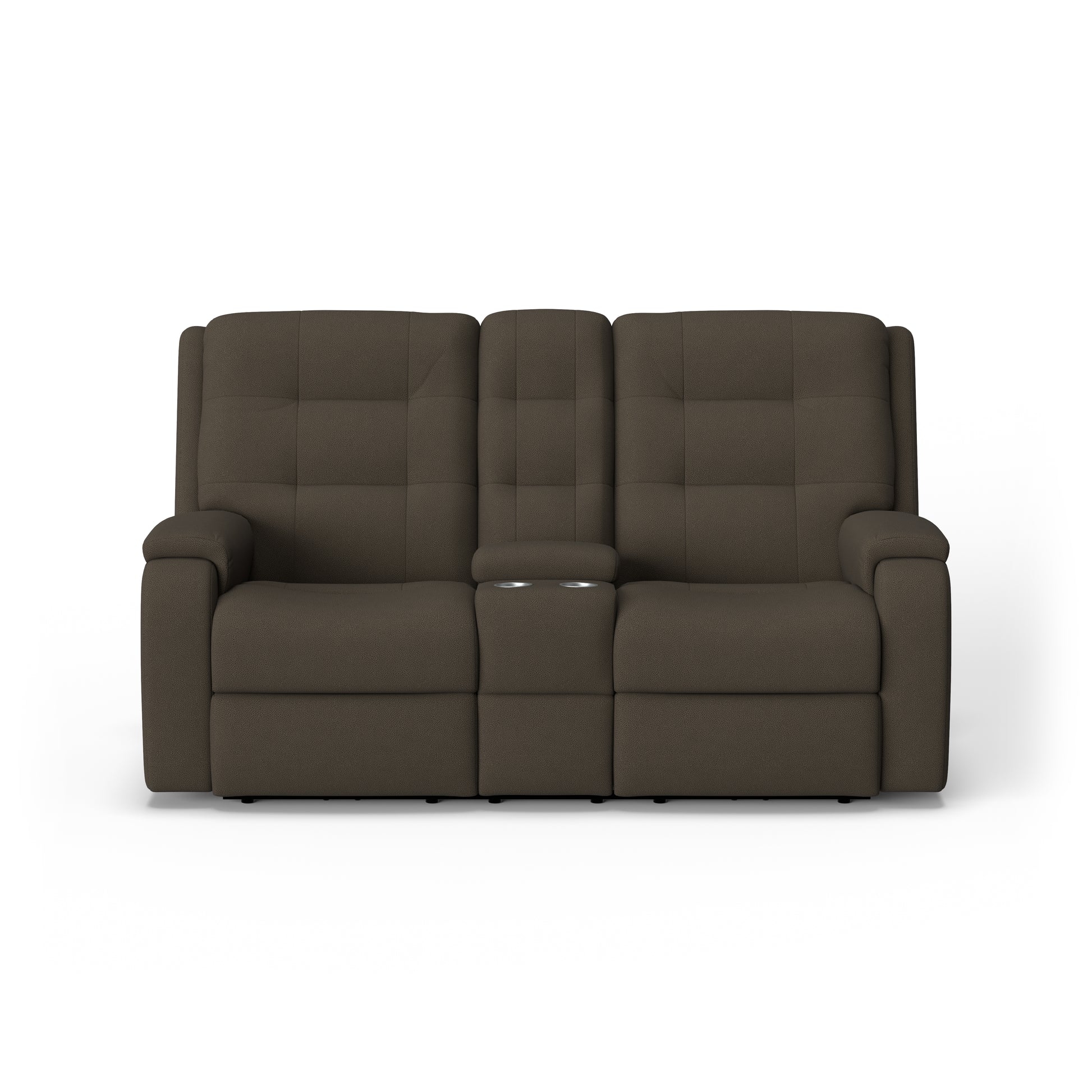 Flexsteel Arlo Power Reclining Loveseat with Console & Power Headrests
