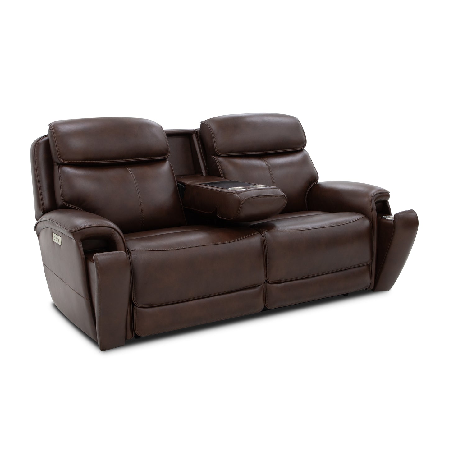 Flexsteel Walker Power Reclining Loveseat w/ Power Headrest & Lumbar