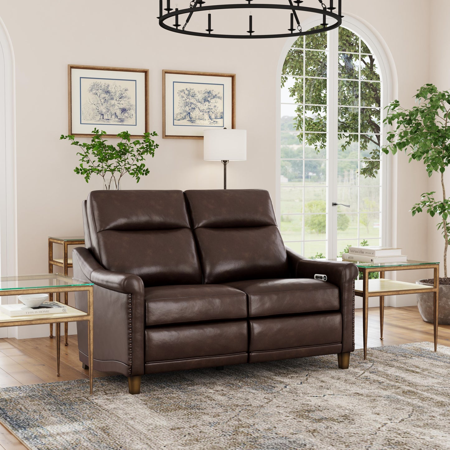 Flexsteel Elizabeth Leather Power Recliner with Power Headrest
