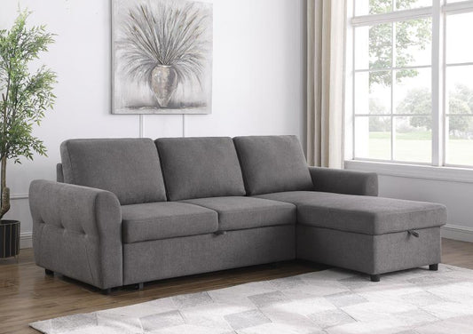 Samantha Upholstered Storage Sleeper Sectional