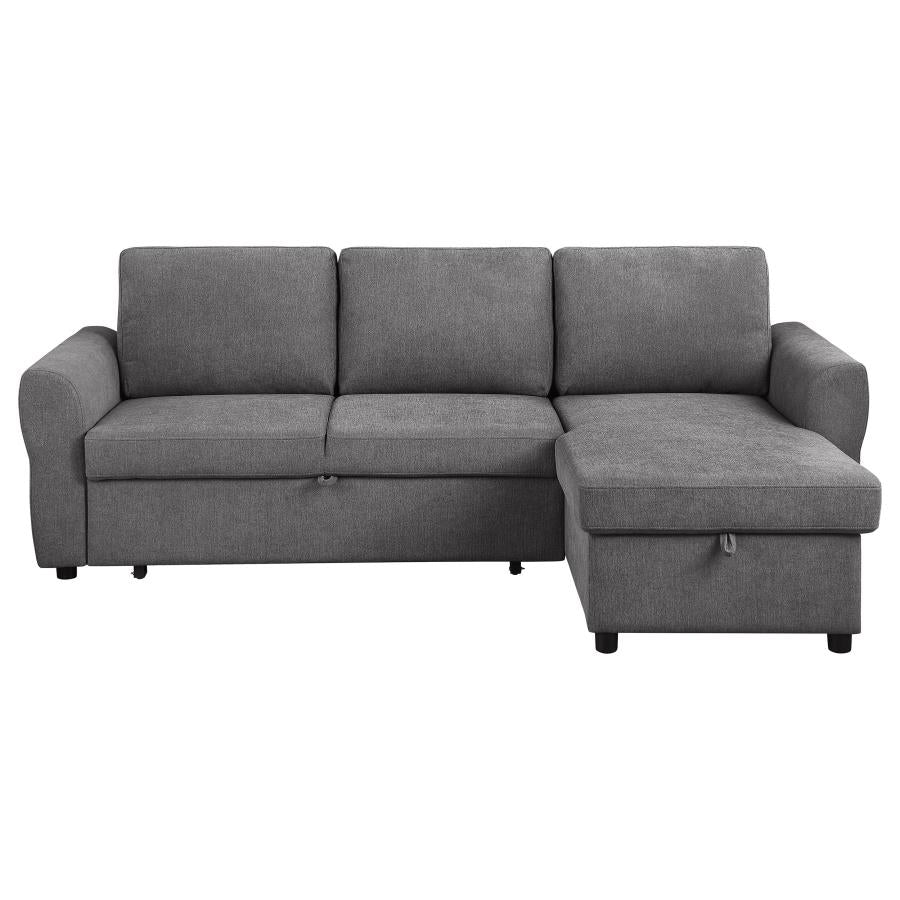 Samantha Upholstered Storage Sleeper Sectional