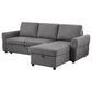 Samantha Upholstered Storage Sleeper Sectional