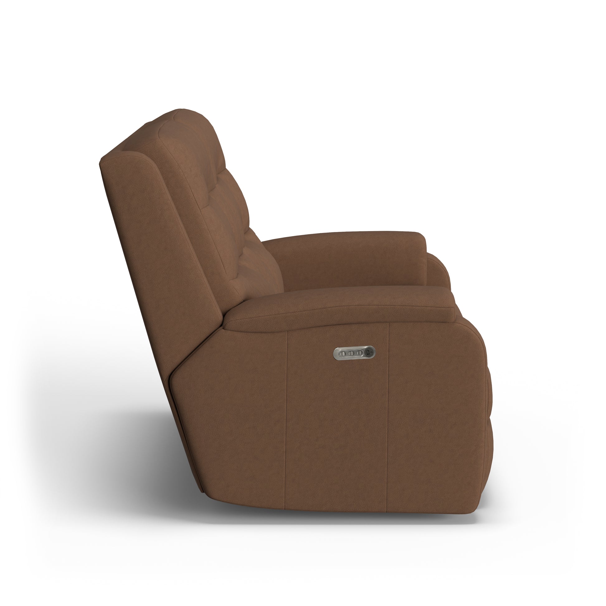 Flexsteel Arlo Power Reclining Loveseat with Power Headrests & Lumbar
