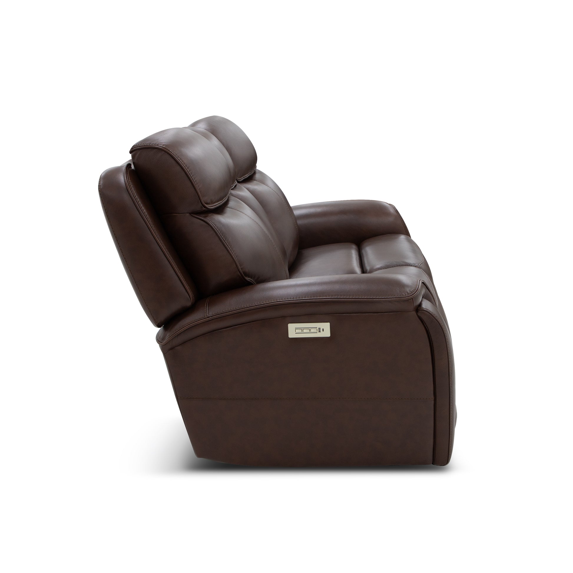 Flexsteel Walker Power Reclining Loveseat w/ Power Headrest & Lumbar