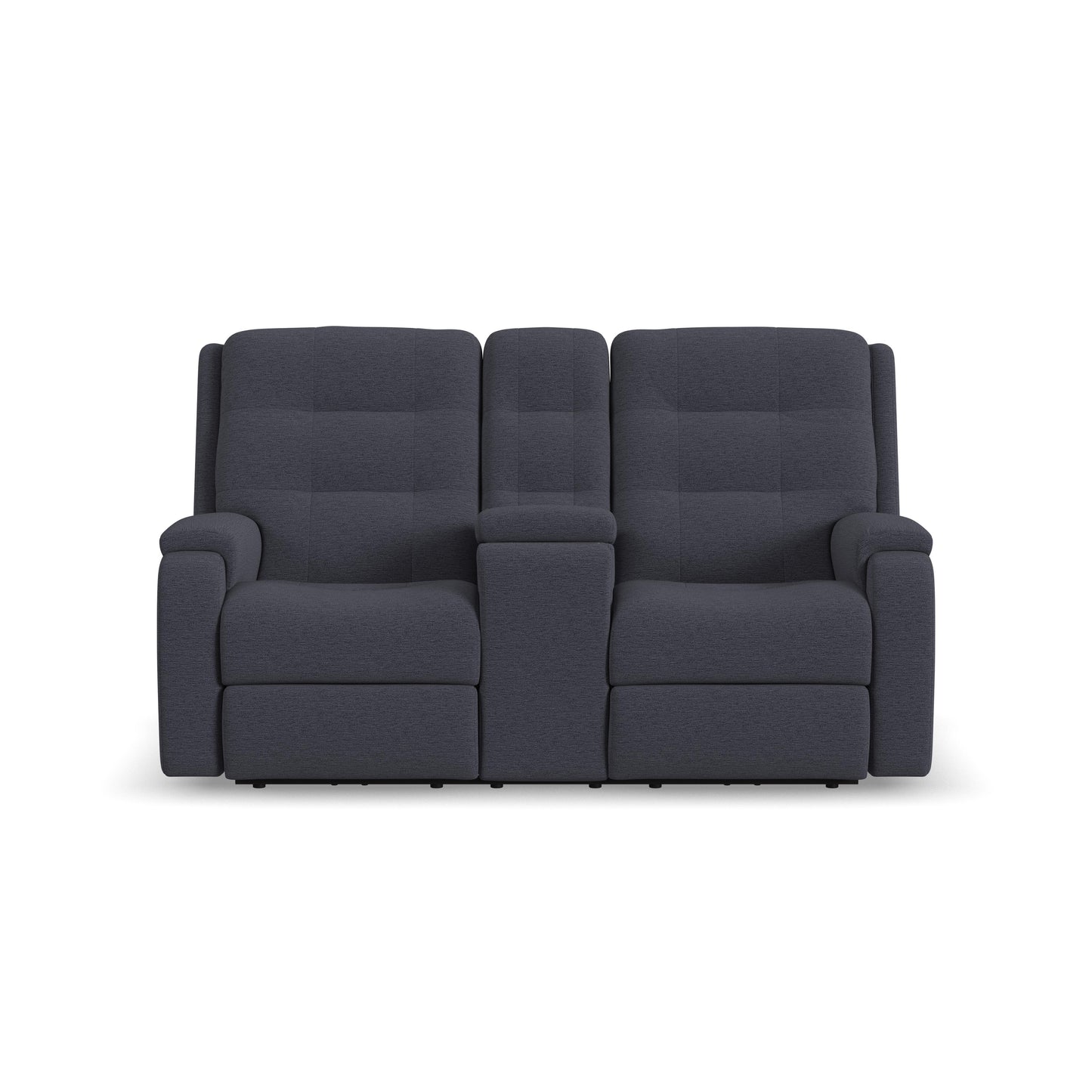 Flexsteel Arlo Power Reclining Loveseat with Console & Power Headrests & Lumbar