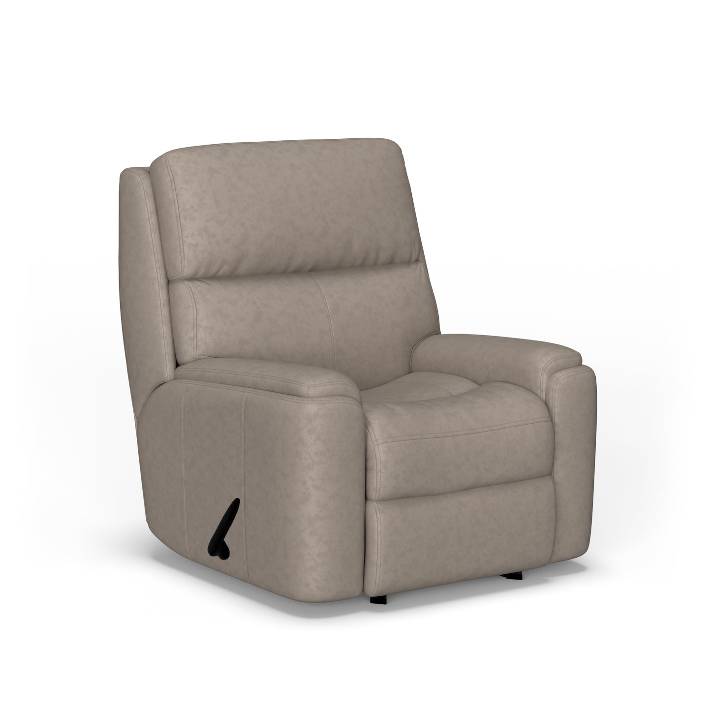 Rio Leather Recliner - Driftwood