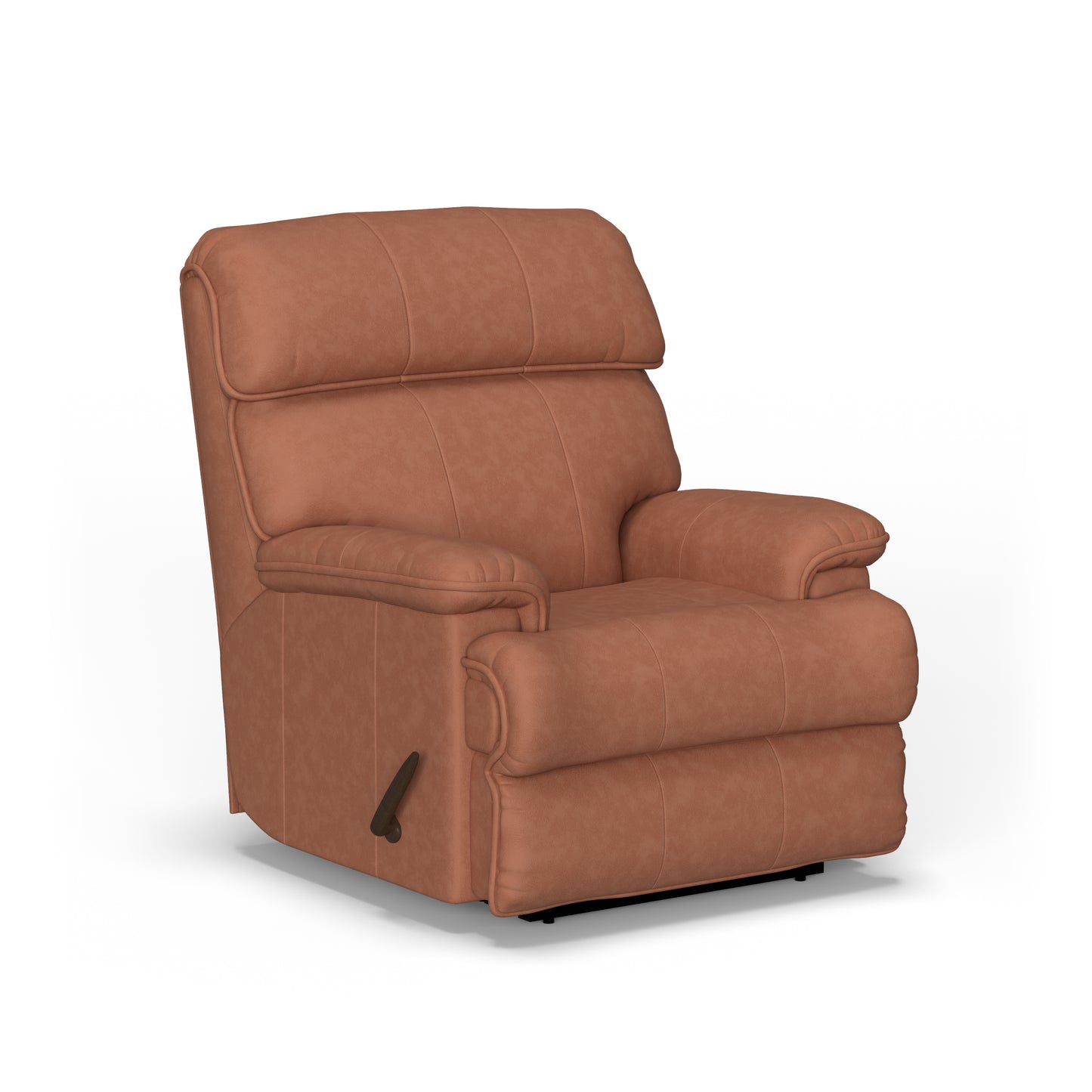 Geneva Leather Recliner - Spice