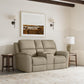 Flexsteel Henry Power Reclining Loveseat with Console & Power Headrests & Lumbar
