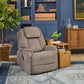 Flexsteel Zecliner Model 3+ Petite Power Lift Recliner with Power Headrest, Lumbar, Heat & Massage