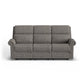 Flexsteel Bernard Power Reclining Sofa with Console, Power Headrest, & Lumbar