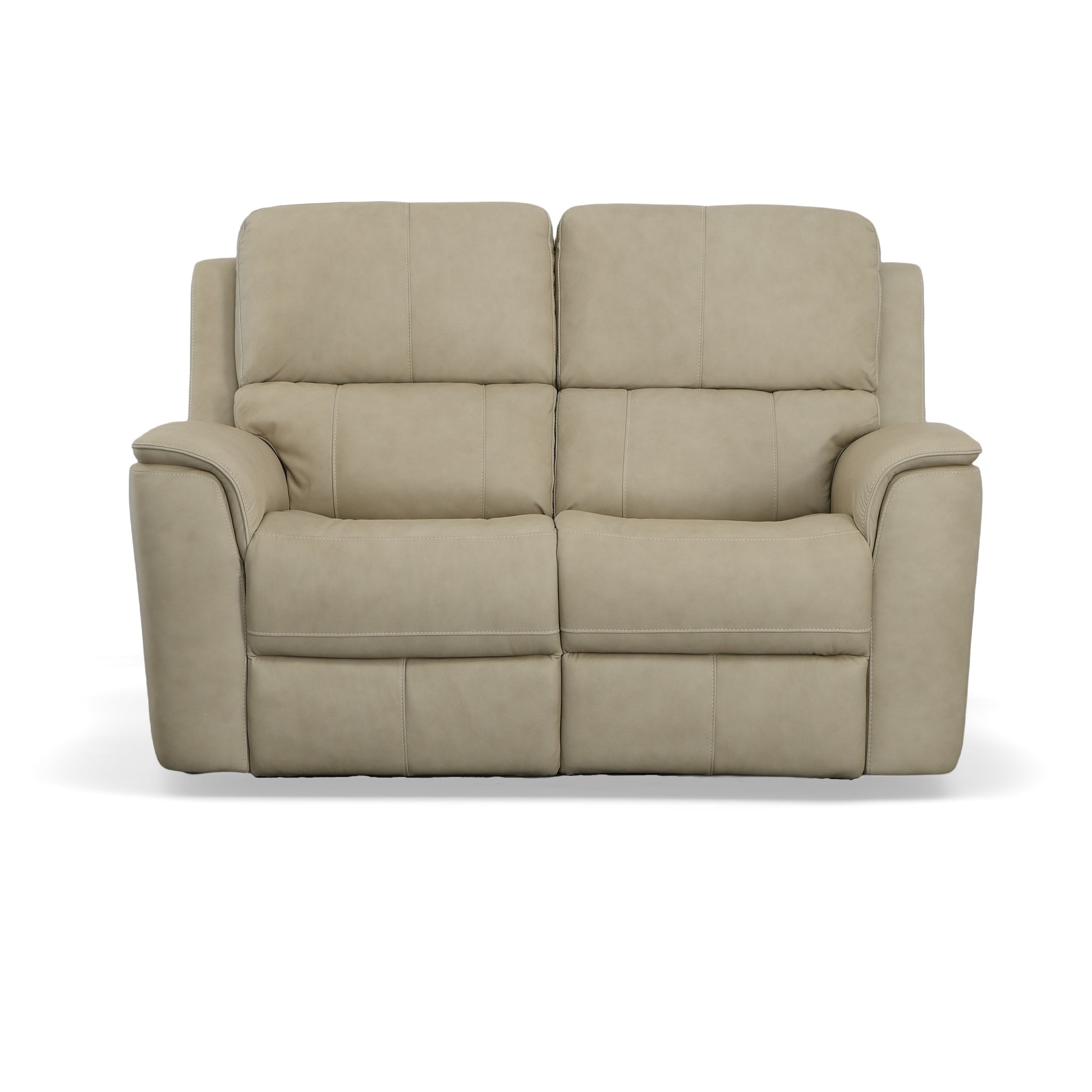Flexsteel Henry Power Reclining Loveseat with Power Headrests & Lumbar