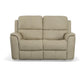 Flexsteel Henry Power Reclining Loveseat with Power Headrests & Lumbar