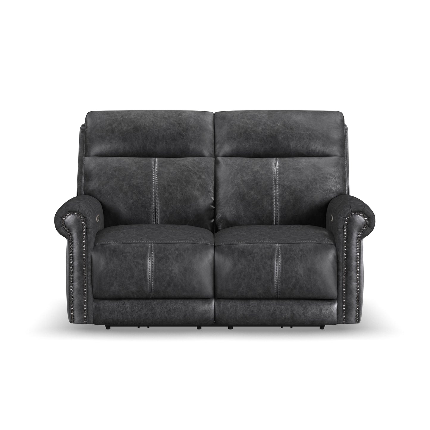 Flexsteel Alexander Power Reclining Loveseat with Power Headrest & Lumbar